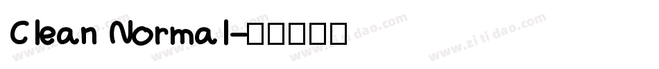 Clean Normal字体转换